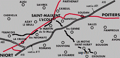 Carte du Haut Val de Svre